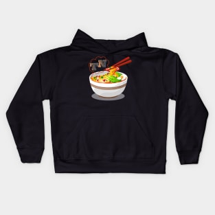 I Think I Love Noodles Kids Hoodie